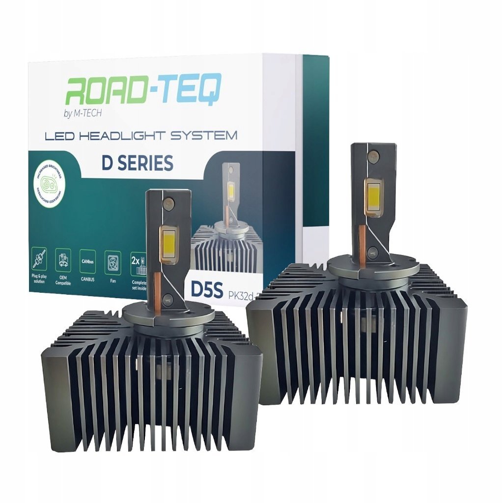 D5s Led Żarnik Xenon Retrofit Plug & Play Canbus 6000k