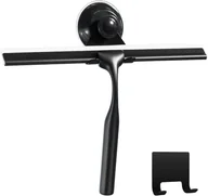 Myjki do okien - Ściągaczka do prysznica, ściągaczka do okien, ściągaczka gospodarcza, stal nierdzewna, 24,5 x 17 cm, czarna - miniaturka - grafika 1