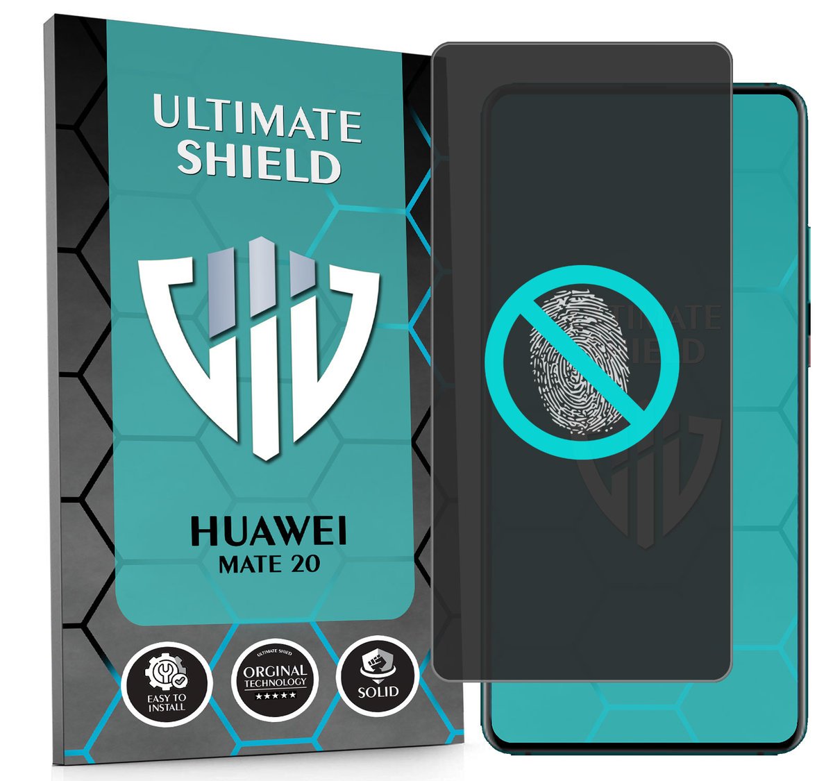 NAJLEPSZE SZKŁO 5D PEŁNE DO HUAWEI MATE 20 SZKIEŁKO NIETŁUKĄCE ORYGINAŁ