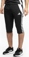 Spodnie sportowe męskie - Spodnie męskie adidas Tiro 24 3/4 czarne IJ7671 M - miniaturka - grafika 1