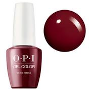 Lakiery hybrydowe - OPI Gel Color, hybrydowy lakier do paznokci, We The Female GCW64, bordowy, 15ml - miniaturka - grafika 1