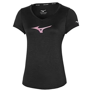 Mizuno Damska koszulka Impusle Core RB, czarna, L - Koszulki i topy damskie - miniaturka - grafika 1
