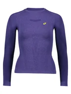 Koszulki sportowe damskie - asics Koszulka w kolorze fioletowym do biegania - miniaturka - grafika 1