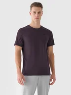 Koszulki męskie - Koszulka Męska 4F 4Fwss25Ttshm3096-50S Fioletowy Roz. 4Xl - miniaturka - grafika 1