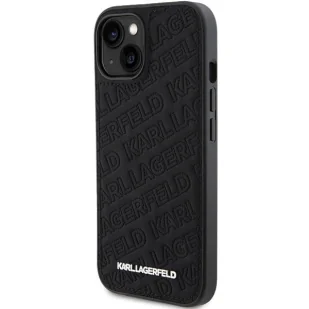 Etui Karl Lagerfeld Quilted K Pattern na iPhone 15 - czarne - Etui i futerały do telefonów - miniaturka - grafika 2