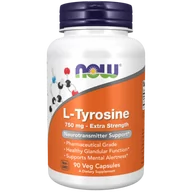 Aminokwasy - L-Tyrozyna Extra Strength 750 mg 90 kaps. (Now Foods) - miniaturka - grafika 1