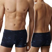 Kąpielówki męskie - KĄPIELÓWKI MĘSKIE bokserki na basen szybkoschnące dopasowane Atlantic *XL - miniaturka - grafika 1