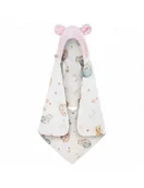 Koce i narzuty dla dzieci - Bonjour Cherie kocyk bambusowy do fotelika samochodowego 90/90 Kotki Minky blushing bride - miniaturka - grafika 1