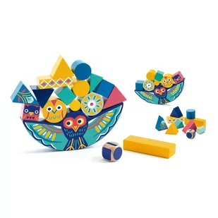 Dziecięca drewniana zabawka do balansowania Djeco Owl - Gry planszowe - miniaturka - grafika 1