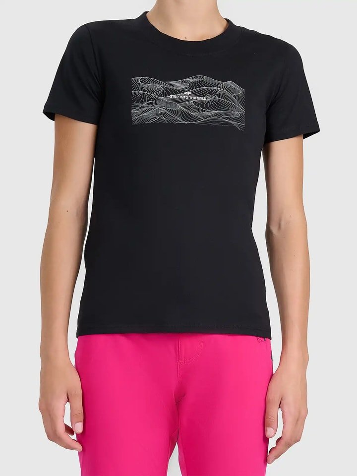 4F Koszulka w kolorze czarnym