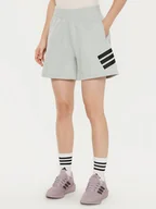 Spodenki damskie - adidas Szorty sportowe Future Icons 3-Stripes JC5446 Szary Loose Fit - miniaturka - grafika 1