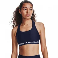 Bielizna sportowa damska - Biustonosz sportowy  UNDER ARMOUR UA CROSSBACK MID BRA - miniaturka - grafika 1