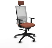 Fotele i krzesła biurowe - Krzesło Biurowe z Zagłówkiem Horna Traslack Piqueras y Crespo 1D066G2 - miniaturka - grafika 1