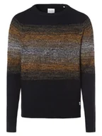 Swetry męskie - Jack & Jones Sweter męski Mężczyźni Bawełna niebieski|złoty marmurkowy, L - miniaturka - grafika 1
