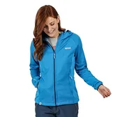 Kurtki damskie - Regatta Damska kurtka aktywna Helio' z zamkiem błyskawicznym z kapturem miękka skorupa, niebieski aster, 14 - miniaturka - grafika 1