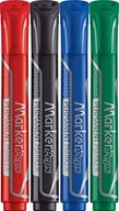 Zakreślacze - Marker permanentny różne kolory Maped 4szt OKRĄGŁY - miniaturka - grafika 1