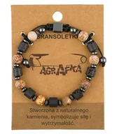 Bransolety męskie - Bransoletka męska z naturalnych kamieni - miniaturka - grafika 1