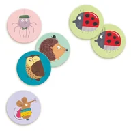 Gry planszowe - Dziecięca gra memowy Djeco Funny Animals - miniaturka - grafika 1