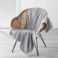 Narzuty - Douceur d'intérieur Douceur dintérieur Narzuta na łóżko FLANNEL 125 x 150 cm szara B07VBNZ3C6 - miniaturka - grafika 1