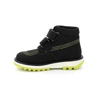 Buty dla dziewczynek - Kickers Kickfun Oxford buty dziecięce, uniseks, Noir Jaune, 31 EU - miniaturka - grafika 1