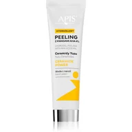 Peelingi i scruby do twarzy - Apis Hydrożelowy Peeling do twarzy z kwasami AHA 4% Ceramide Power 100 ml - miniaturka - grafika 1