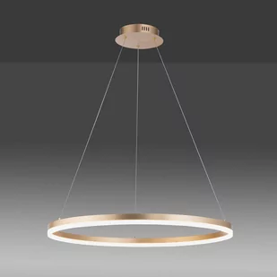 Żyrandol LED Titus, Ø 80 cm, mosiądz matowy - Lampy sufitowe - miniaturka - grafika 1