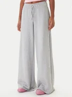 Spodnie sportowe damskie - Juicy Couture Spodnie dresowe Annen JCWBJ225320 Szary Wide Leg - miniaturka - grafika 1