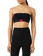 Biustonosze - HUGO Damski biustonosz Bandeau Red Label bez ramiączek, Czarny 1, XL - miniaturka - grafika 1