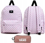 Plecaki - VANS ZESTAW 2W1 PLECAK + PIÓRNIK VANS DESKA OLD SKOOL PINK SZACHOWNICA - miniaturka - grafika 1