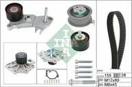Mechanizmy rozrządu - Pompa wodna + zestaw paska rozrządu INA 530 0762 30 - miniaturka - grafika 1