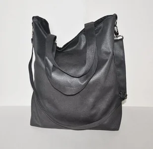 Torba hobo XXL - grafit - Torebki damskie - miniaturka - grafika 1