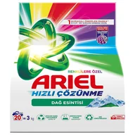 Środki do prania - Ariel proszek do prania kolorowych tkanin o zapachu Górskiej Bryzy 3kg - miniaturka - grafika 1