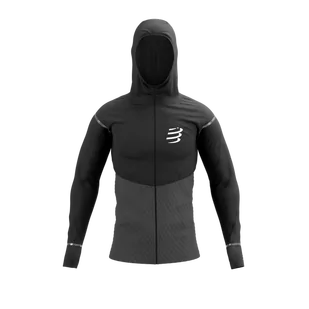 COMPRESSPORT Kurtka biegowa męska WINTER INSULATED JACKET black - Kurtki męskie - miniaturka - grafika 1