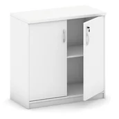 Szafy biurowe - B2B Partner Szafka biurowa Mirelli A+, 800x400x800 mm, biały 437438 - miniaturka - grafika 1