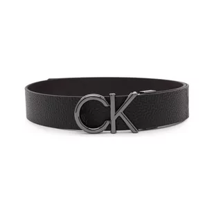 Calvin Klein Skórzany pasek ADJ/REV CK METAL BOMBE PB 35MM - Paski - miniaturka - grafika 1