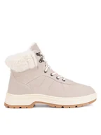 Buty dla dziewczynek - Nelli Blu Trzewiki CXO-DE235-81B Beżowy - miniaturka - grafika 1