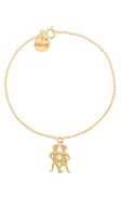 Bransoletki - Pozłacana bransoletka ze znakiem zodiaku Bliźnięta - miniaturka - grafika 1