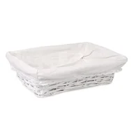 Pozostałe akcesoria do uprawy roślin - Koszyk z materiałem prezentowy biały 35 x 25 x 10 cm - miniaturka - grafika 1