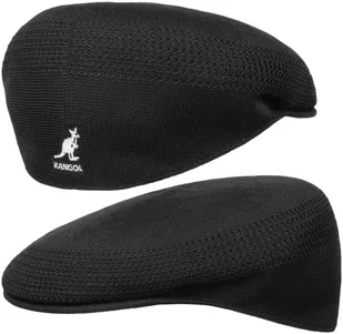 Płaski Kaszkiet 504 Tropic Ventair by Kangol, czarny, XXL (62-63 cm) - Czapki męskie - miniaturka - grafika 1