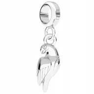 Wisiorki - Charms wiszący Papuga Ptak srebro 925 - miniaturka - grafika 1