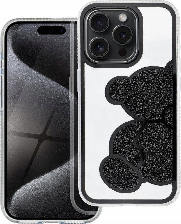 OEM Futerał TEDDY BEAR do IPHONE 13 czarny