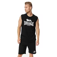 Koszulki męskie - Lonsdale Clopton T-shirt męski, czarny/biały, M - miniaturka - grafika 1