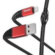 Kable USB - Hama Kabel Lightning USB Extreme 1.5 m Czarno-czerwony - miniaturka - grafika 1