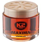 Zapachy samochodowe - K2 Maxima Vanilla 50ml: Odświeżacz powietrza w żelu V607 - miniaturka - grafika 1