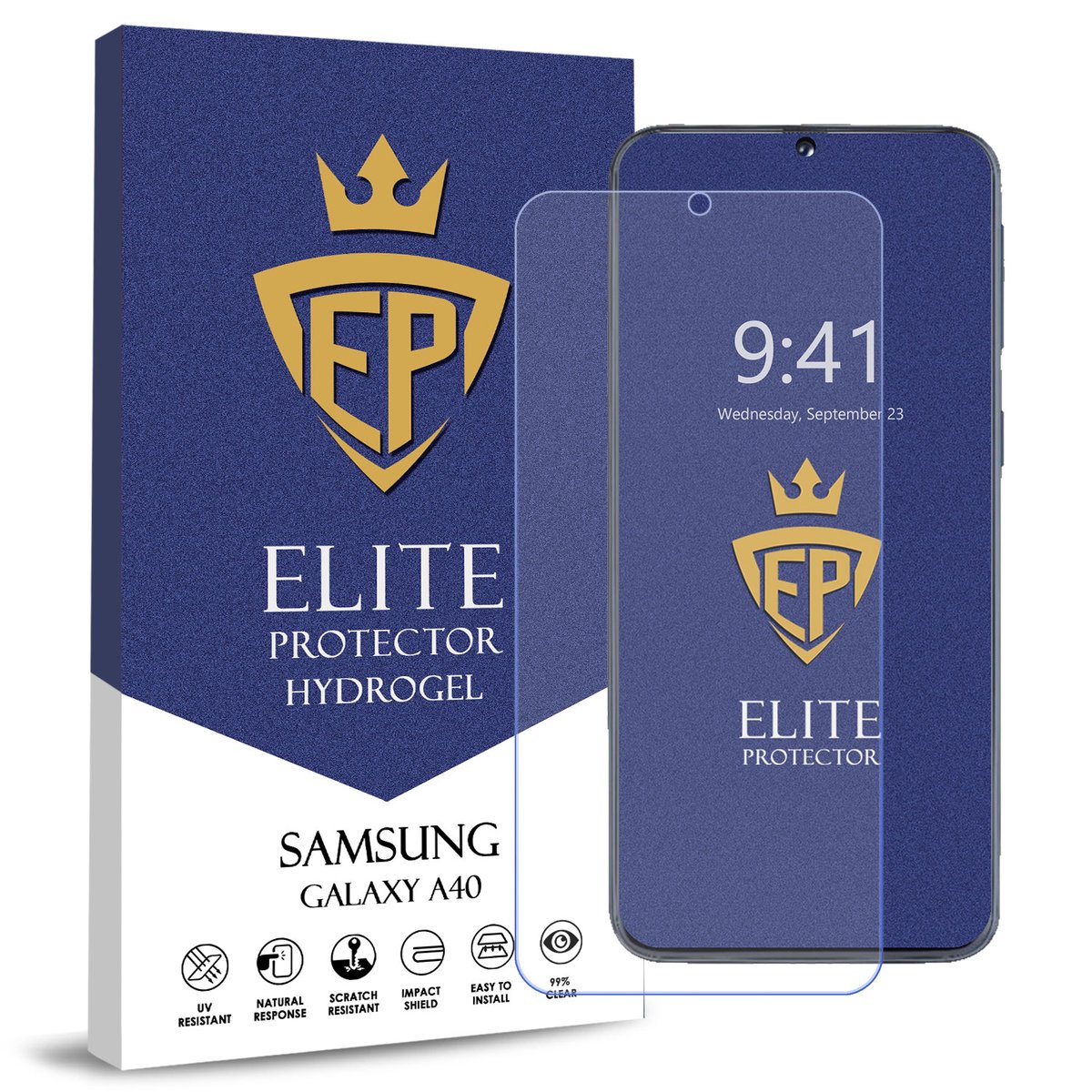 FOLIA 5D CAŁY EKRAN NA TELEFON DO SAMSUNG GALAXY A40 HYDROŻELOWA ORYGINAŁ
