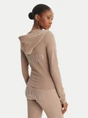 Bluzy damskie - Juicy Couture Bluza Oola JCWAS126306 Beżowy Slim Fit - miniaturka - grafika 1