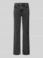Spodnie damskie - Jeansy o kroju straight fit z mieszanki bawełny model ‘KELLY’ - miniaturka - grafika 1