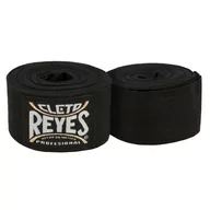 Bandaże bokserskie - Cleto Reyes Owijki Na Dłonie Polyester Black 4,5m - miniaturka - grafika 1