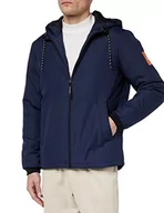 Kurtki męskie - Jack & Jones Męska kurtka poliestrowa z długim rękawem, Sky Captain/print: Exuberance, L - miniaturka - grafika 1