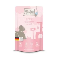 Mokra karma dla kotów - MjAMjAM mokra karma dla kota, kociąt, Quetschie, Kurczak z olejem z łososia 12x125 g - miniaturka - grafika 1